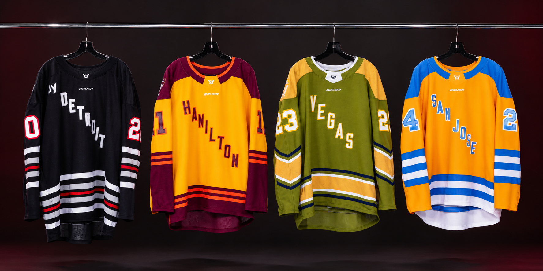 PWHL Expansion Jerseys 2026-27: Detroit, Hamilton, Las Vegas and San Jose